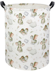 HIYAGON baby laundry basket with butterfly hamper, stylish nursery storage.