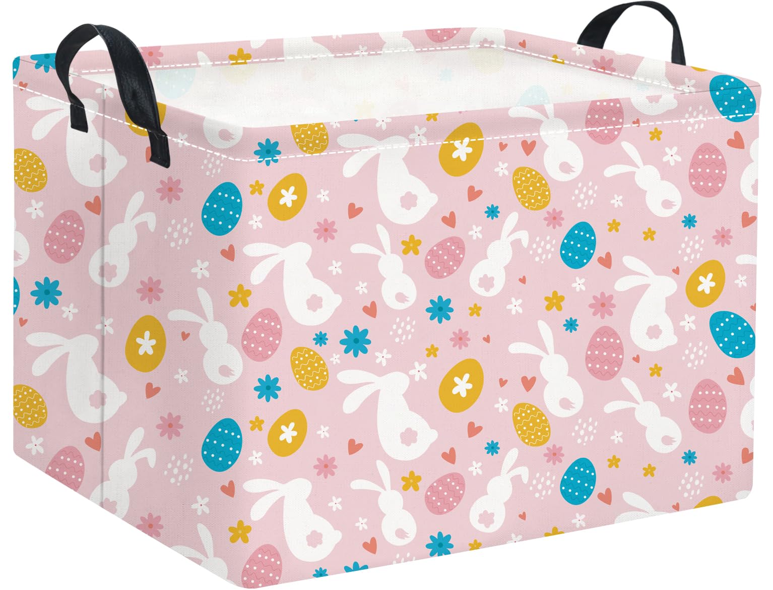 HIYAGON rectangular Easter basket for kids, ideal for organized toy or gift storage.