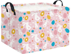 HIYAGON rectangular Easter basket for kids, ideal for organized toy or gift storage.
