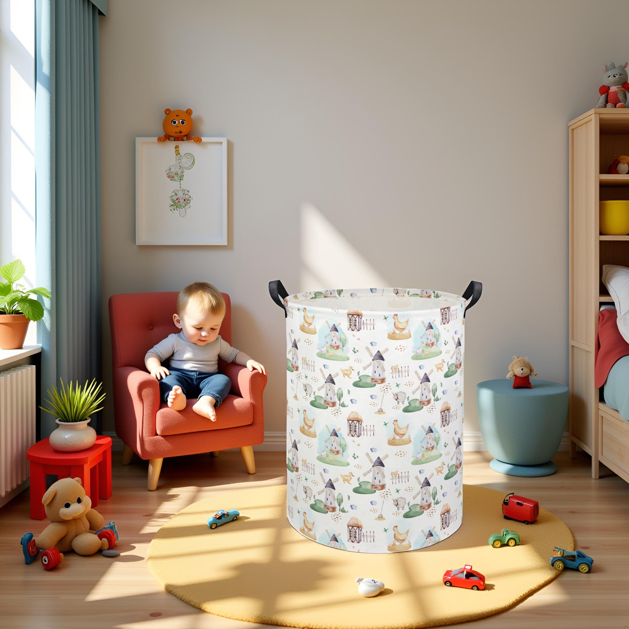 HIYAGON Kids Laundry Basket ideal for nursery and bedroom organization
