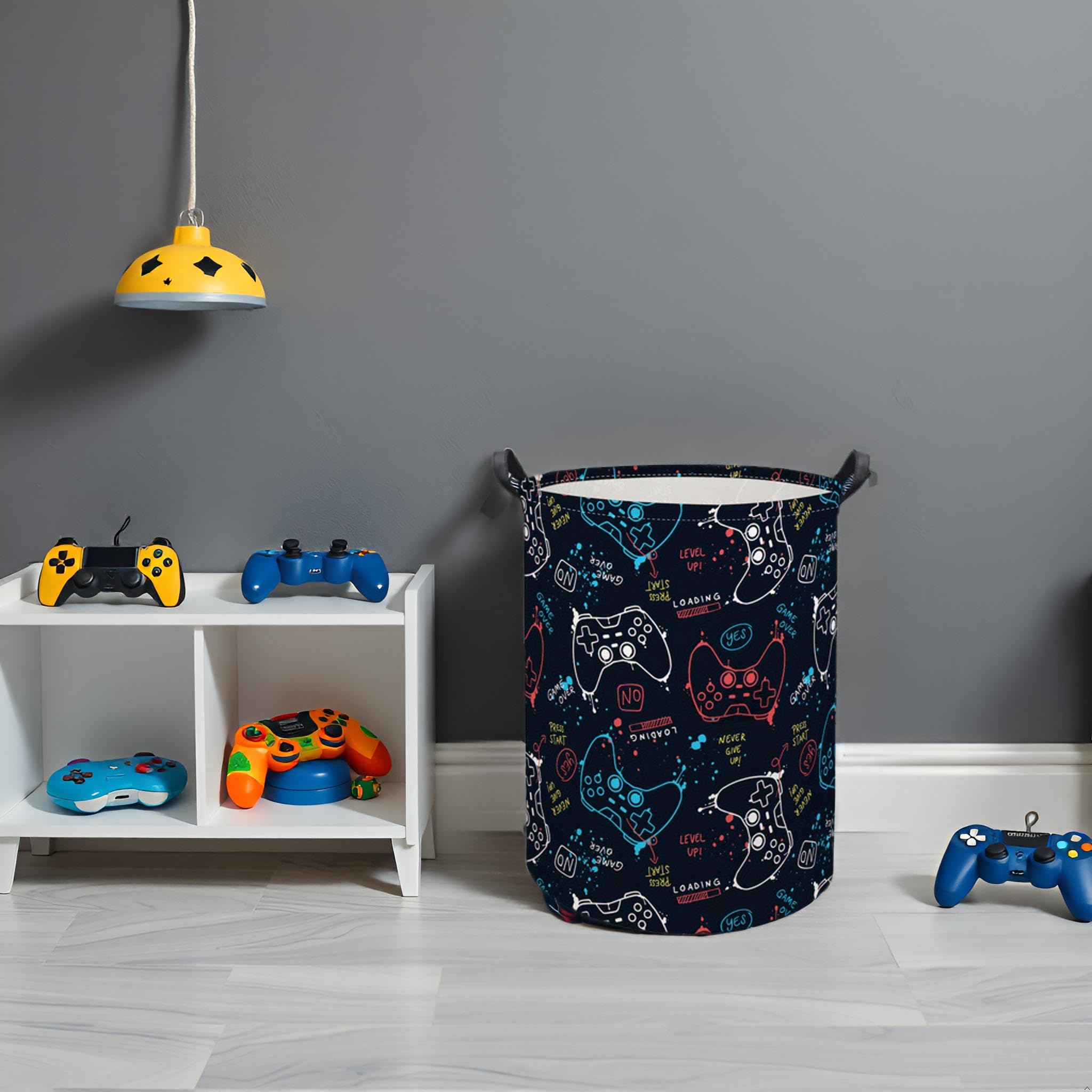 HIYAGON linen and cotton fabric basket stays lightweight yet durable