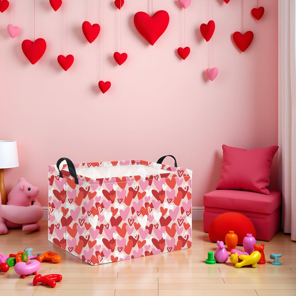 HIYAGON pink basket with waterproof lining protects contents