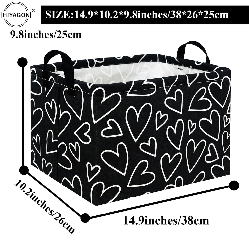 HIYAGON Portable laundry and toy organizer with easy-carry handle.