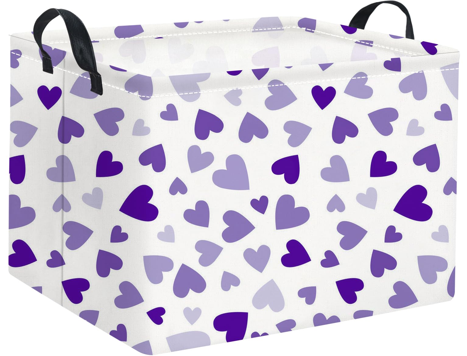 HIYAGON rectangular Valentines basket stores clothes neatly with a stylish touch