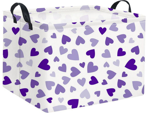 HIYAGON rectangular Valentines basket stores clothes neatly with a stylish touch