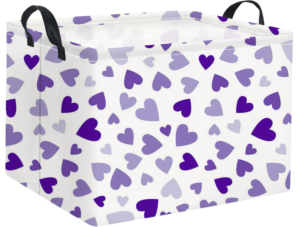HIYAGON rectangular Valentines basket stores clothes neatly with a stylish touch