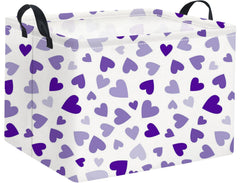 HIYAGON rectangular Valentines basket stores clothes neatly with a stylish touch