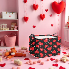 HIYAGON rectangular Valentines basket open lid for easy daily access to essentials