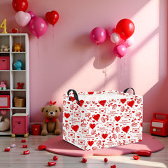 HIYAGON Valentines basket books storage fits on shelves.