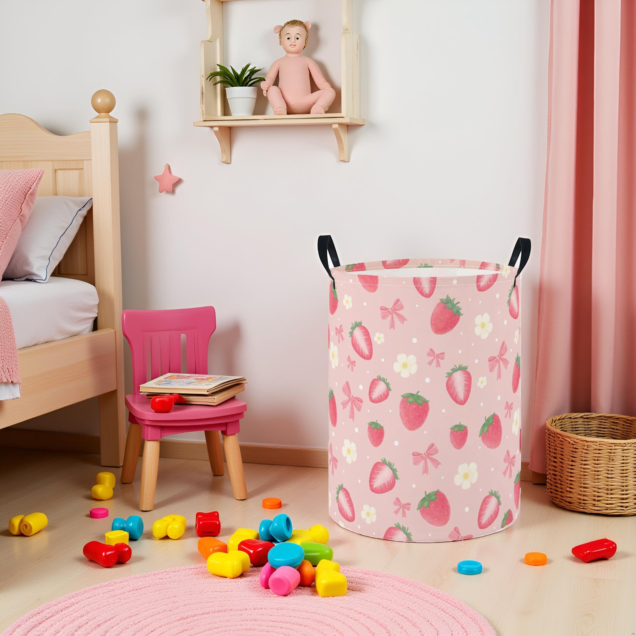 HIYAGON two-handles for easy relocation of the laundry basket