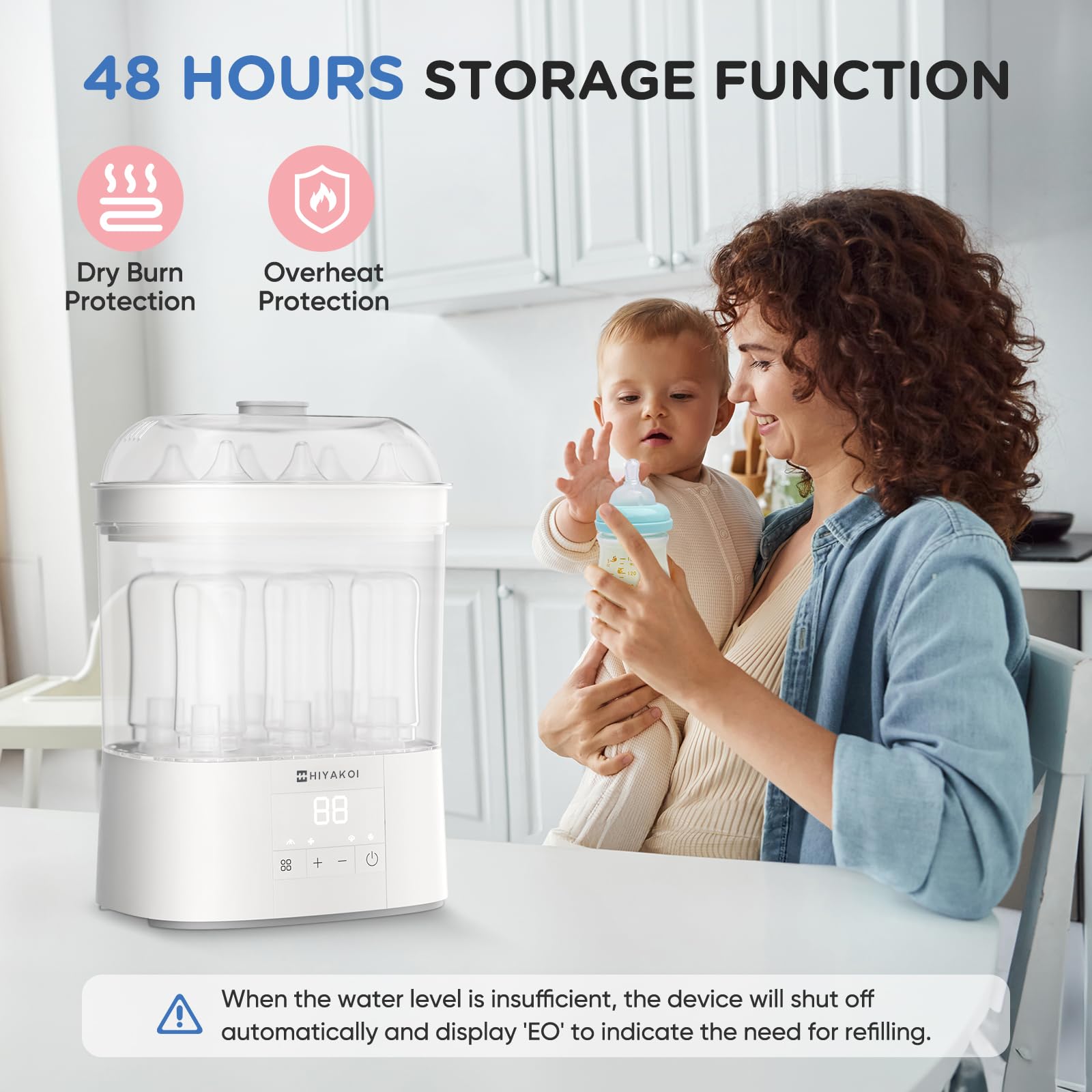 HIYAKOI two-layer capacity fits six bottles and accessories.