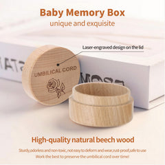 HJKEMI Baby Memory Box in beech wood with smooth surface for easy opening