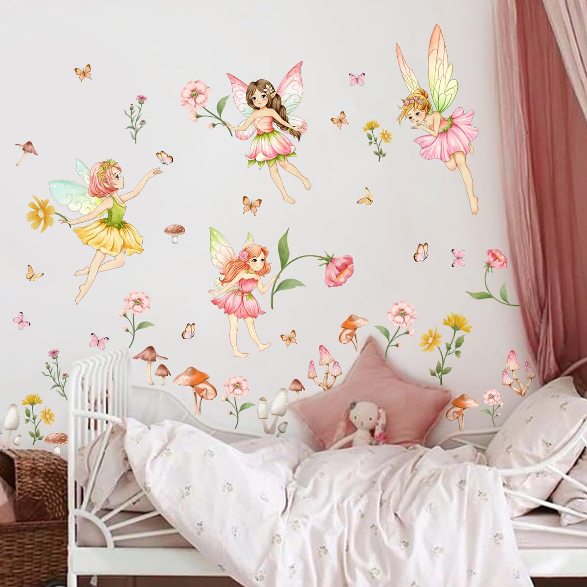 HJKlove Floral wall decal set adds dreamy charm to walls