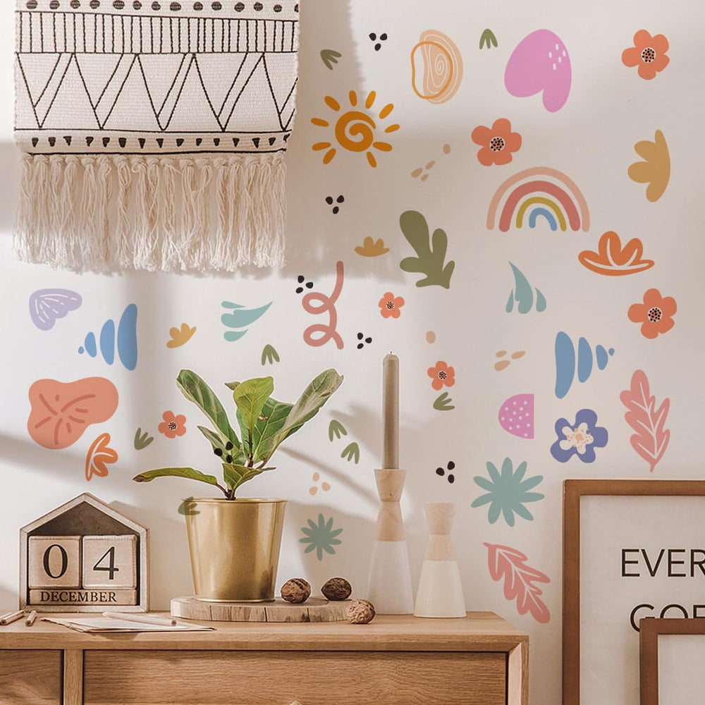 HJKlove nursery decor stickers are easy to reposition for flexible layouts.