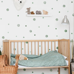 HJKlove colorfully bordered polka dots removable without wall damage for reusable decor.