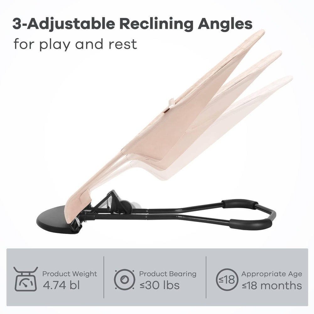 HKAI Baby Bouncer foldable-portable frame enables easy indoor and outdoor setup.