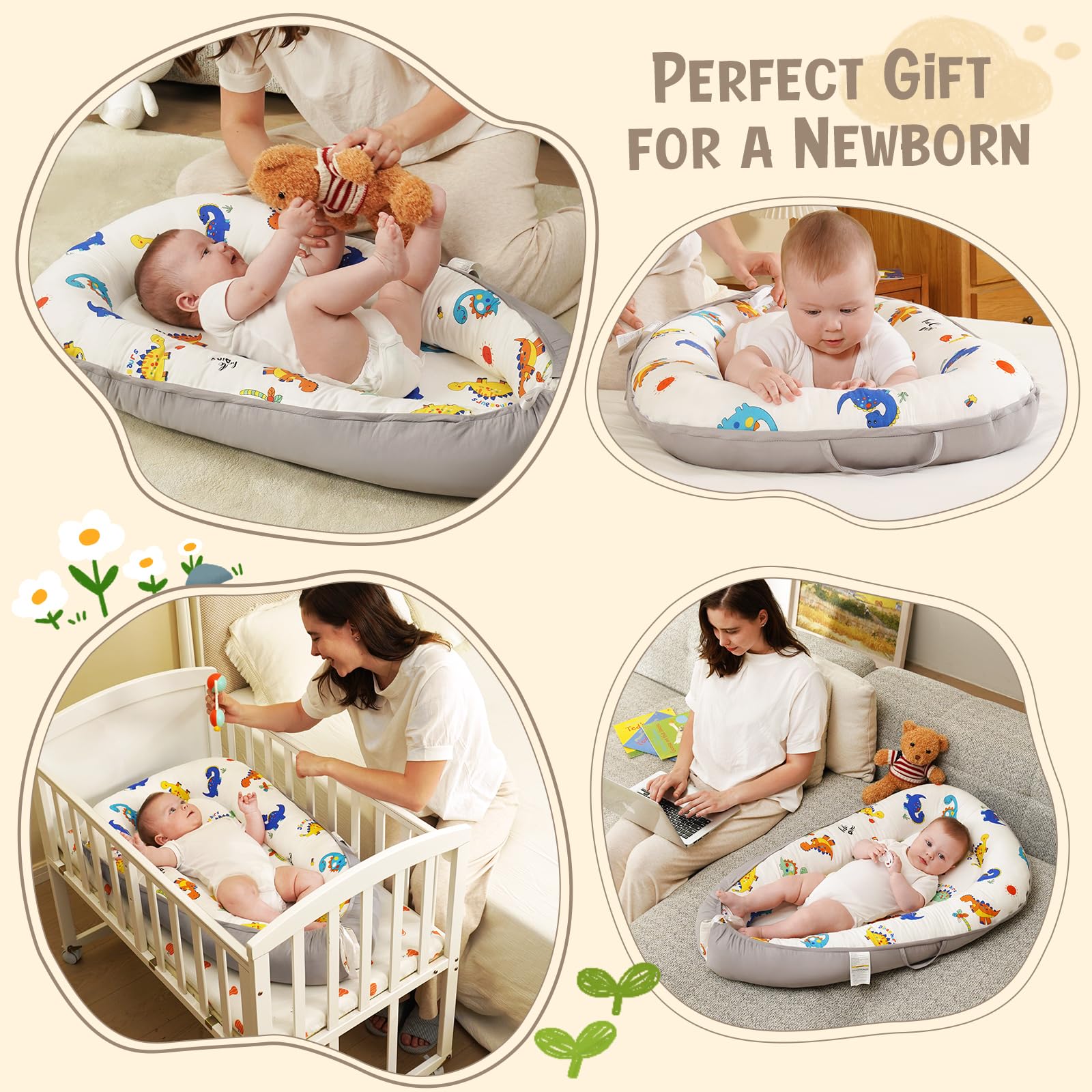 HKAI Baby Lounger compact travel-friendly design fits bags for on-the-go moments.