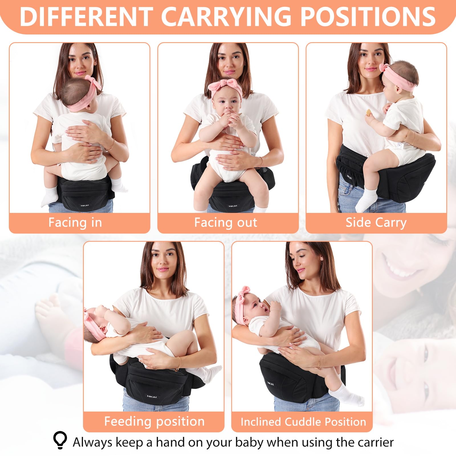 HKAI lightweight carrier weighs under 1 pound for easy daily use.