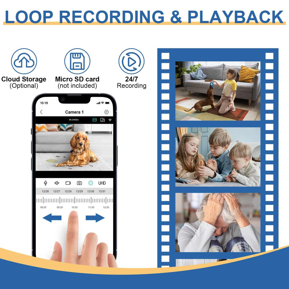 HKFUG baby and pet monitor captures everyday moments with clarity.