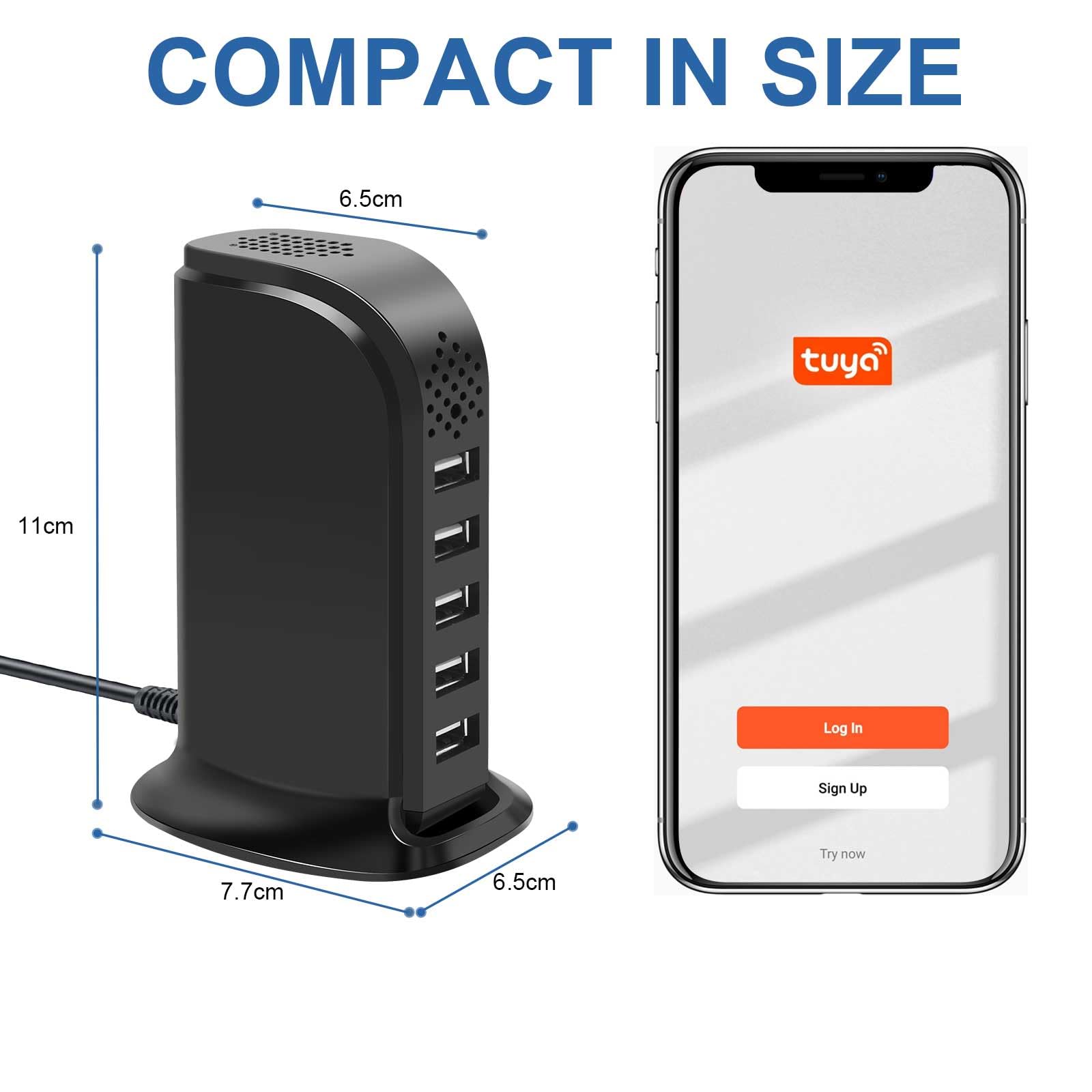 HKFUG compact design is travel-friendly for on-the-go monitoring.