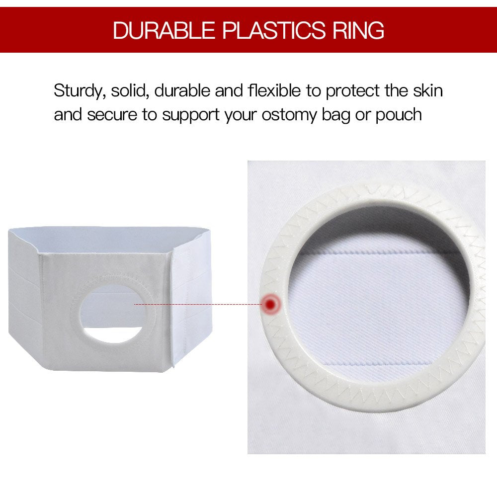 HKJD adjustable waist ostomy belt fits many sizes for both genders