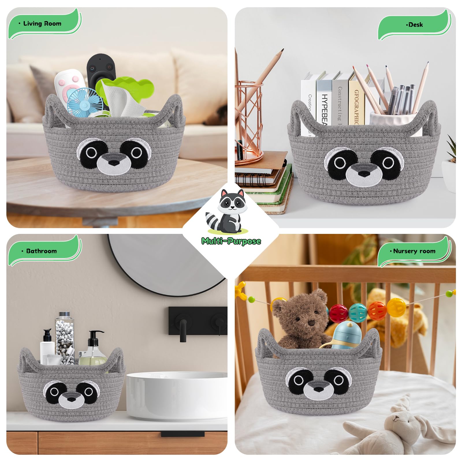 Hkojewp baby blanket organizer, compact 8.2-inch height stores small blankets.
