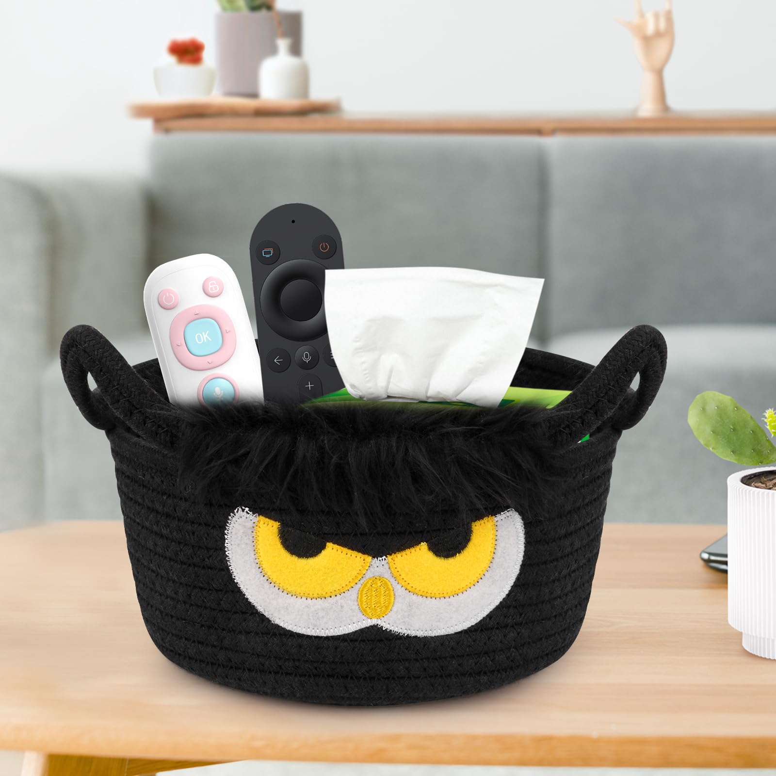 Hkojewp Baby blanket organizer decor basket for tidy blankets.
