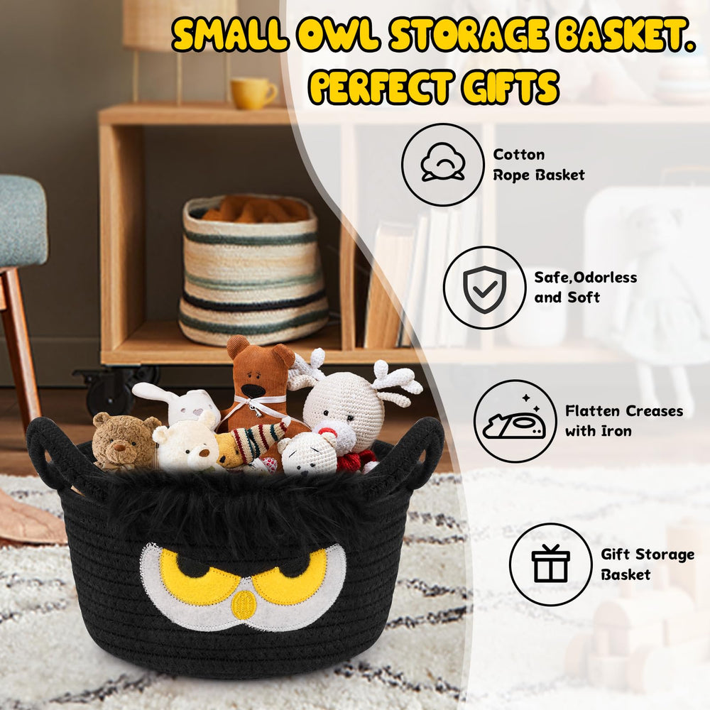 Hkojewp Nursery mini-basket compact size neatly fits on shelves.