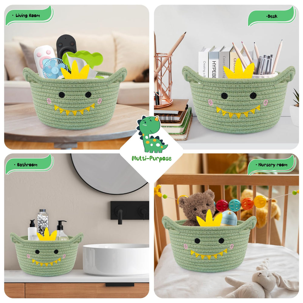 Hkojewp small-baby-diaper-caddy doubles as a toy bin or towel organizer.
