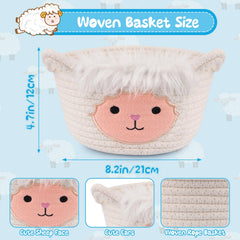 Hkojewp sheep basket ear-handles enabling easy carrying.
