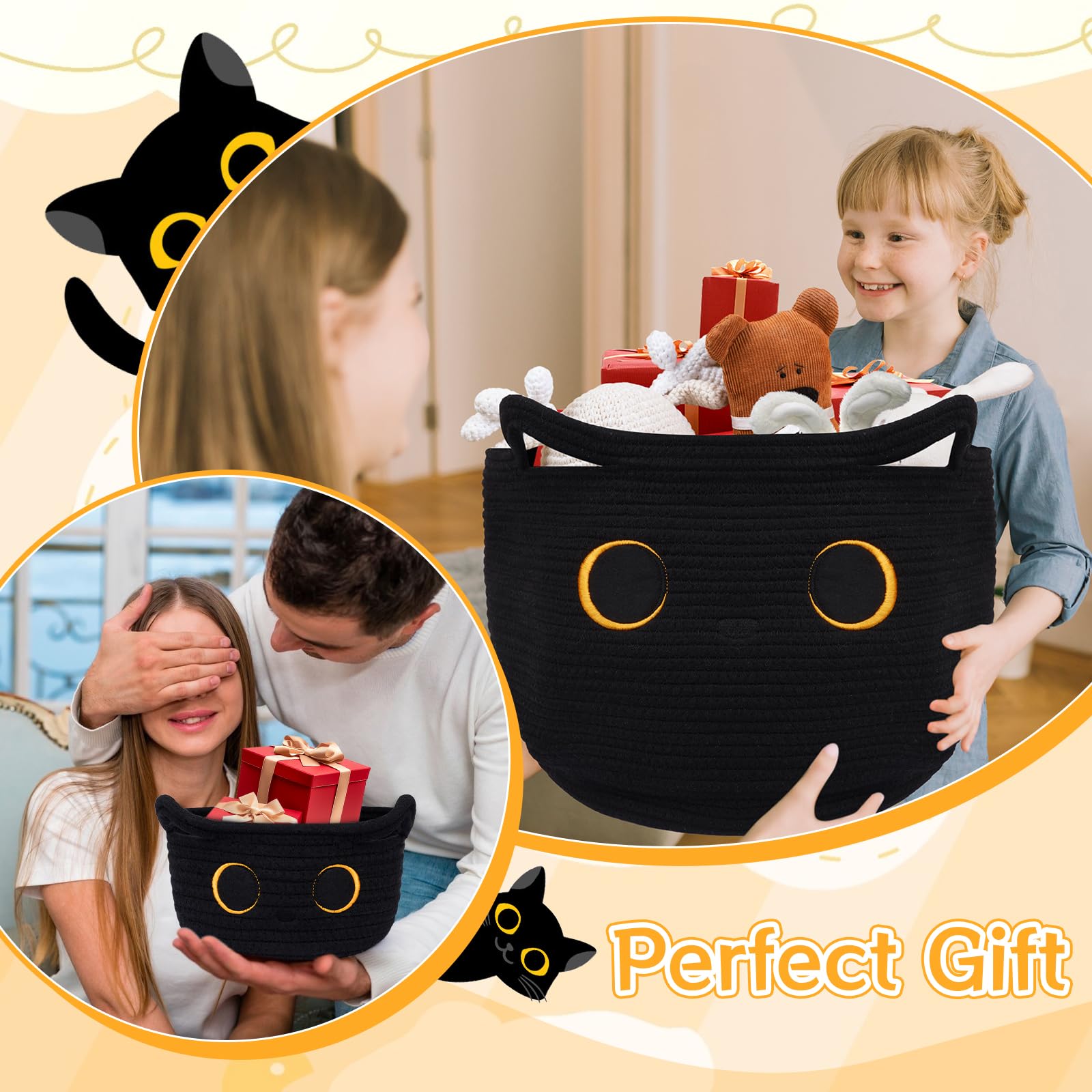 Hkojewp toy and towel storage basket suits cats and dogs