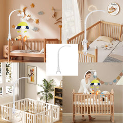 HLEEDUO patented design offers reliable crib mobile support.