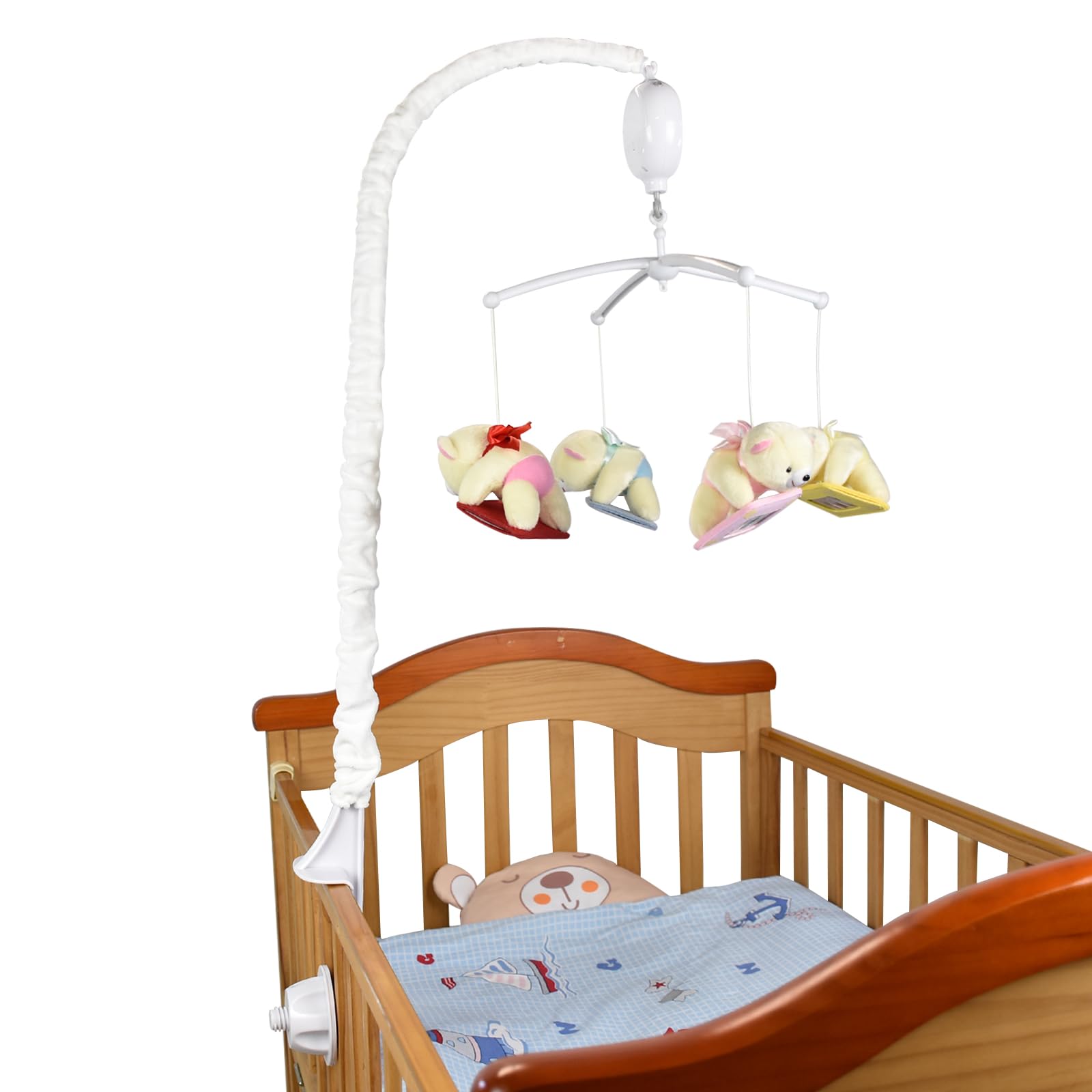 HLEEDUO Little Bear crib mobile doubles as charming nursery decor.