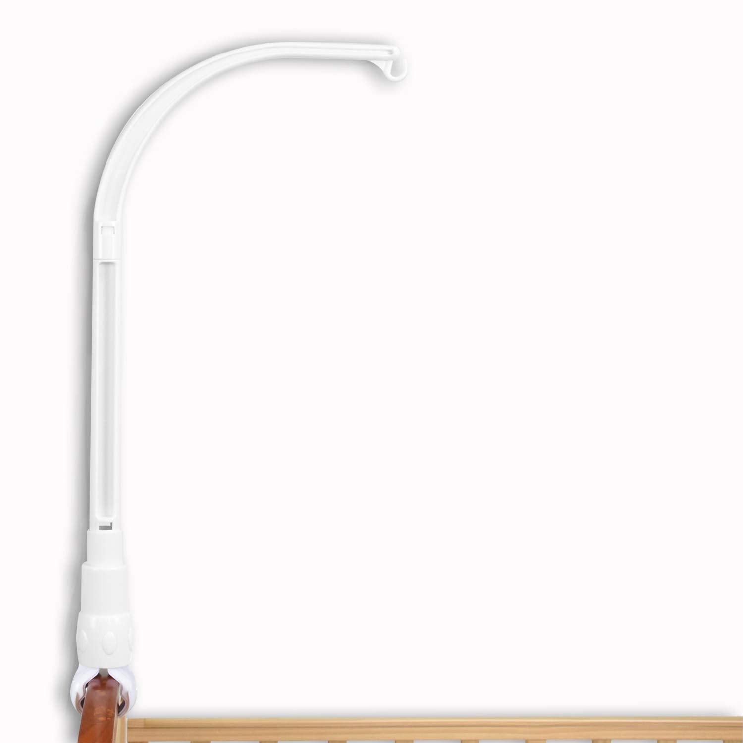 HLEEDUO crib arm installs easily without screws or tools.
