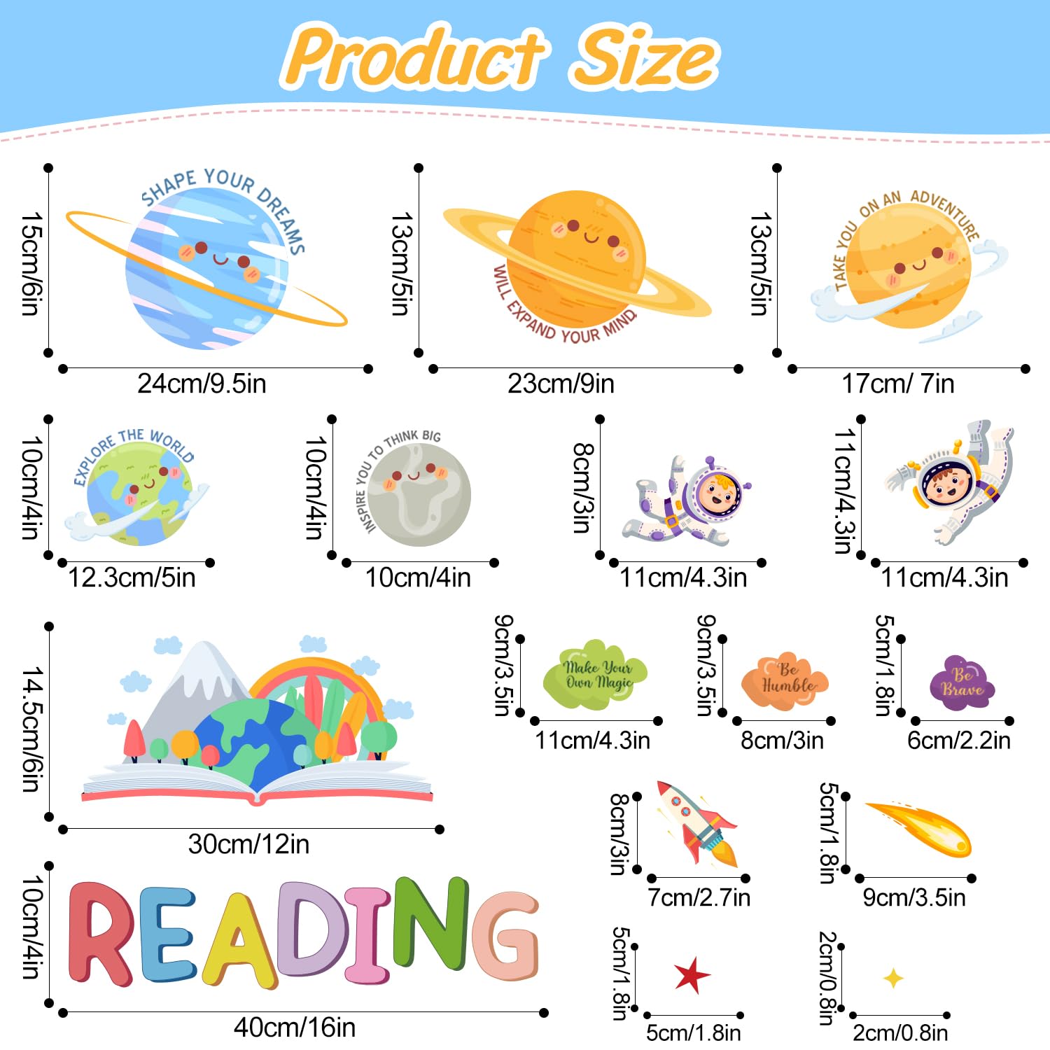 HLNIUC reading wall decor encourages creative DIY placement in spaces