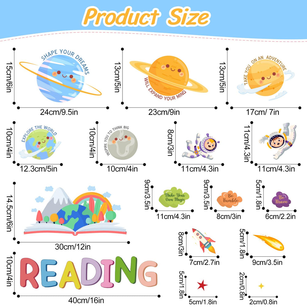 HLNIUC reading wall decor encourages creative DIY placement in spaces