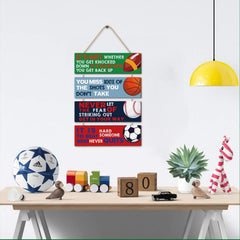 HLNIUC soccer sign motivates study areas with bold color