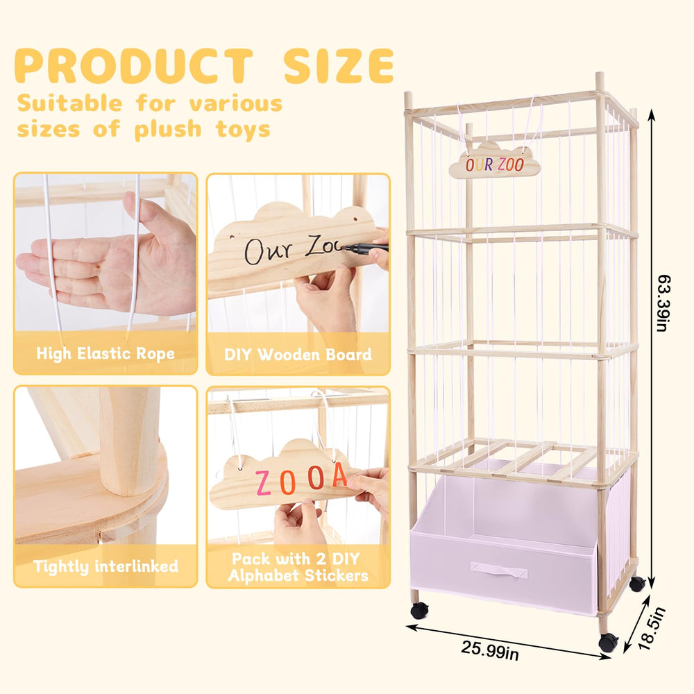 HMAZAE removable fabric bin keeps small toys neatly stored.