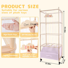 HMAZAE removable fabric bin keeps small toys neatly stored.