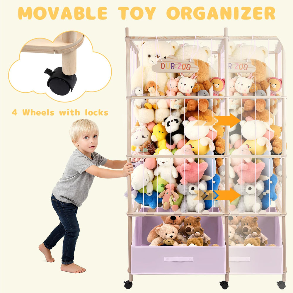 HMAZAE lower fabric bin for blocks and small accessories.