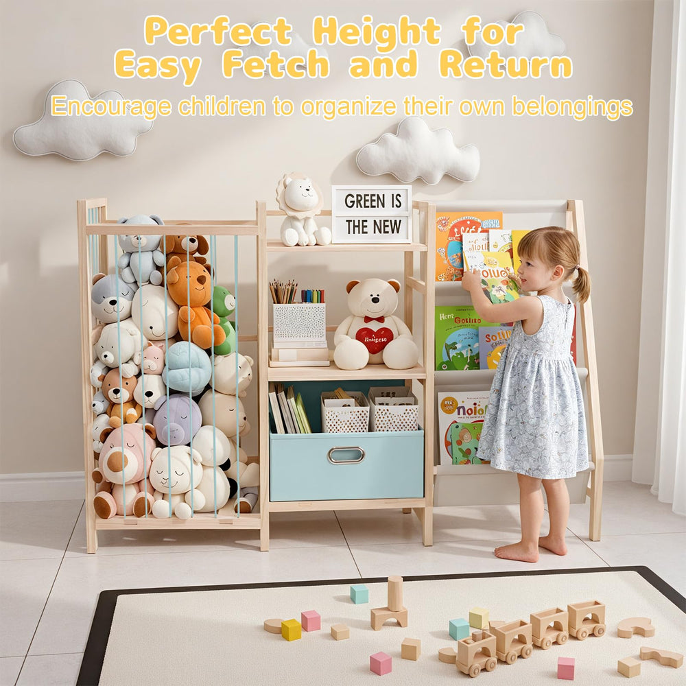 HMAZAE zoo plushies storage is perfect for playful rooms with easy access.