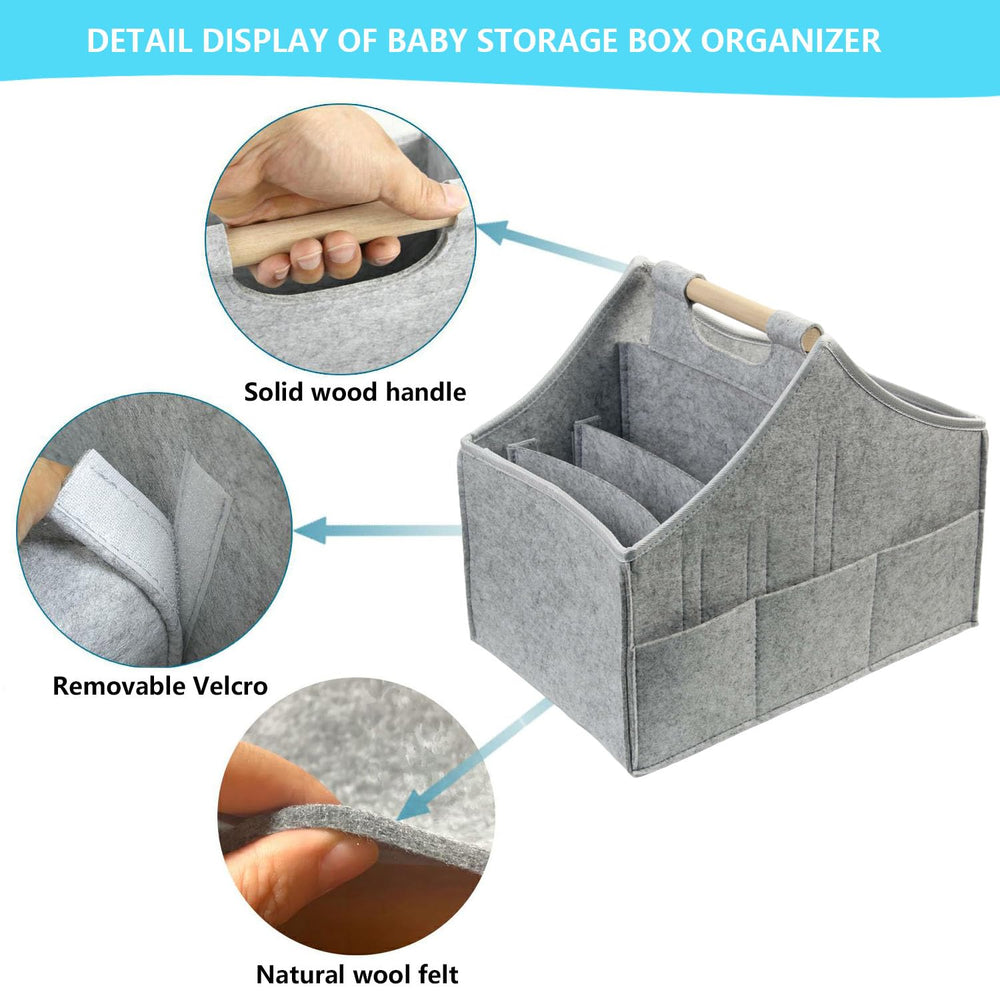 HMOSSVK nursery organizer keeps baby items neatly arranged and accessible