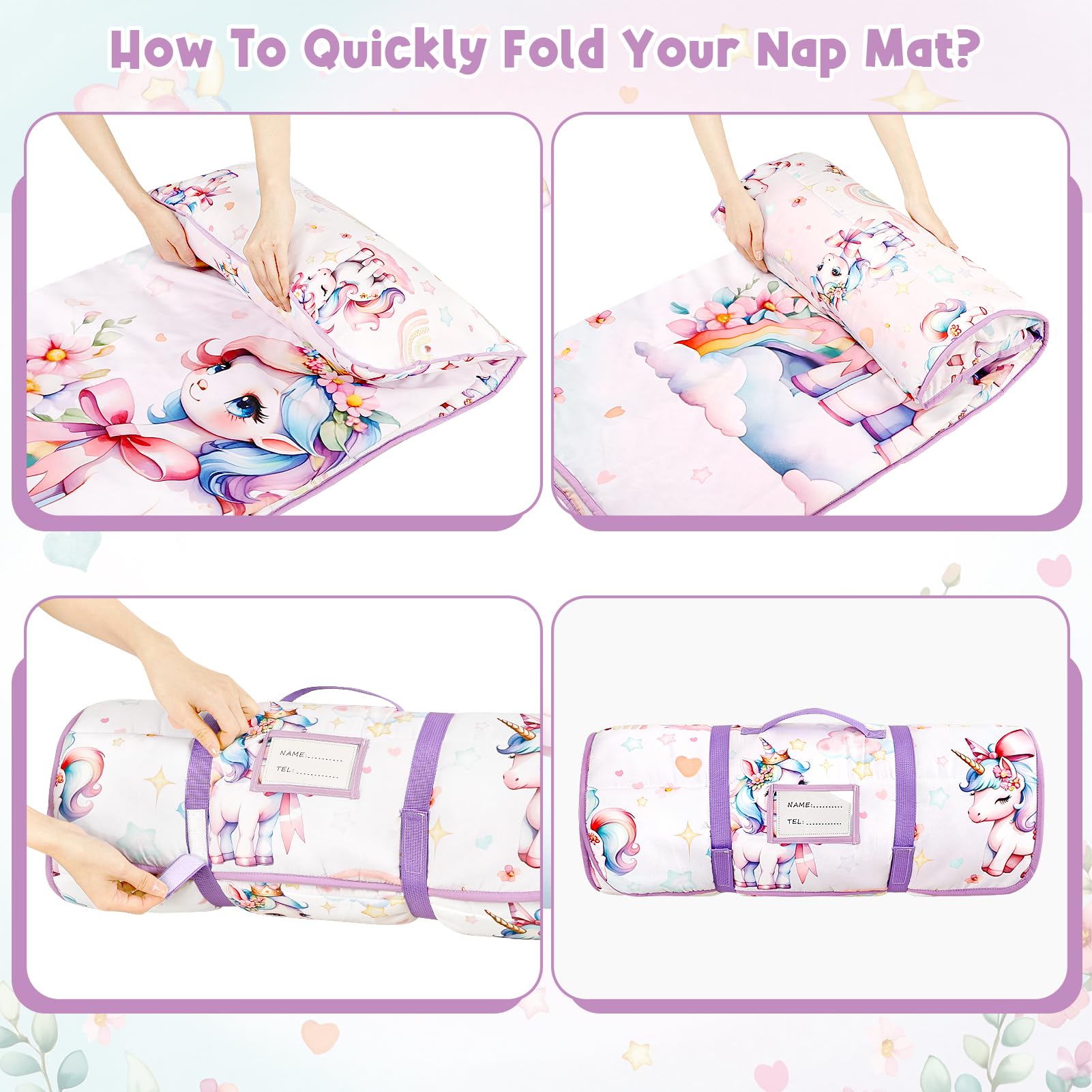 HNHUAMING machine-washable nap mat for simple at-home care