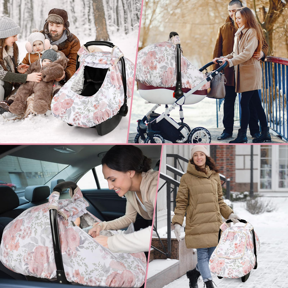 HNHUAMING pink floral pattern adds style and practicality