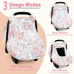 HNHUAMING windproof fabric panel shields baby from chilly gusts