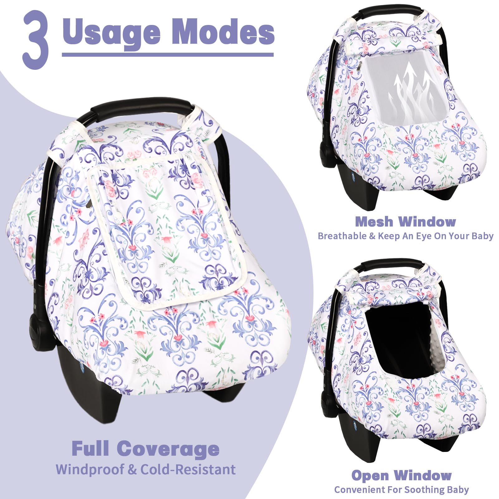 HNHUAMING adjustable straps on car seat cover for quick installation