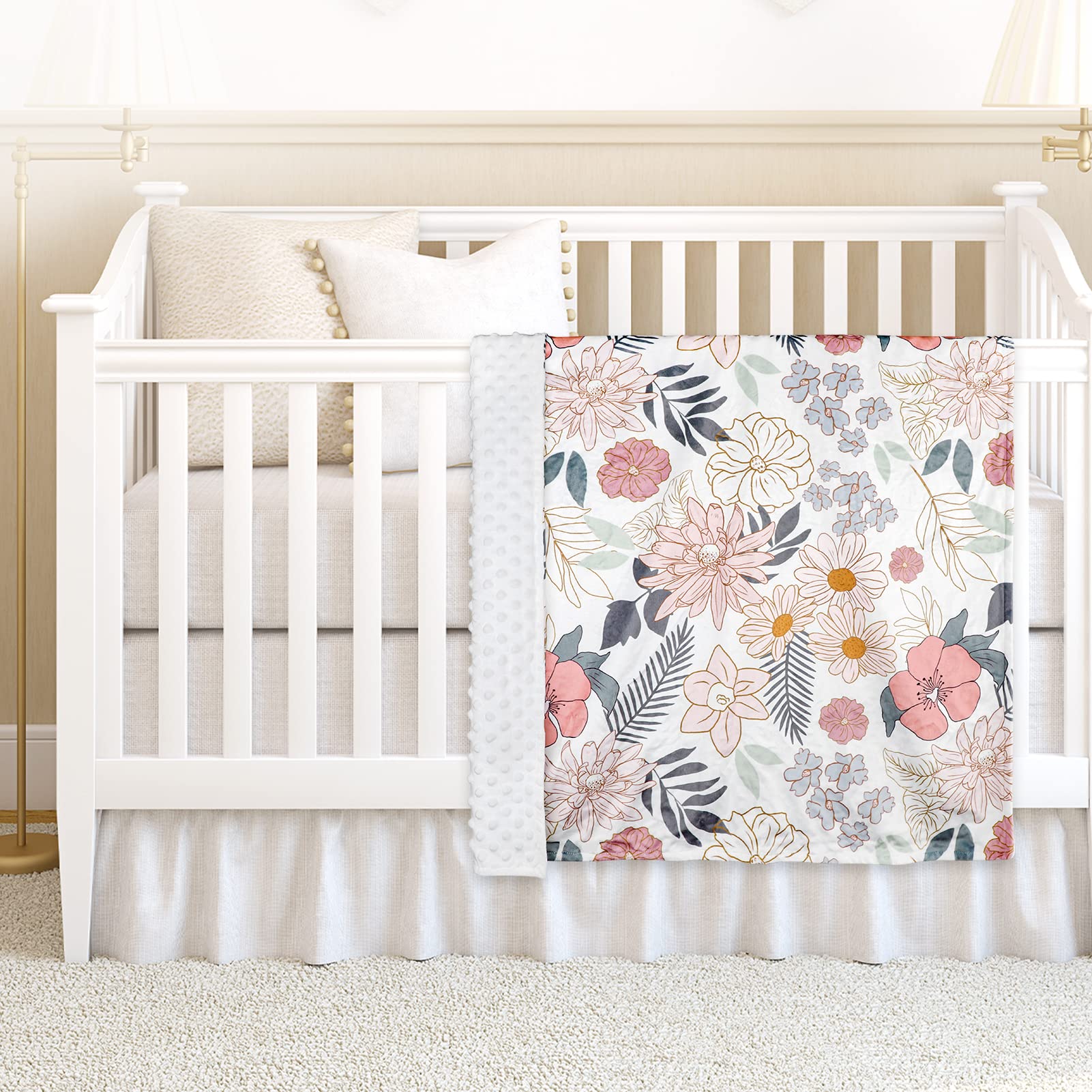 HNHUAMING sage-pattern blanket suits nursery decor and gifting.