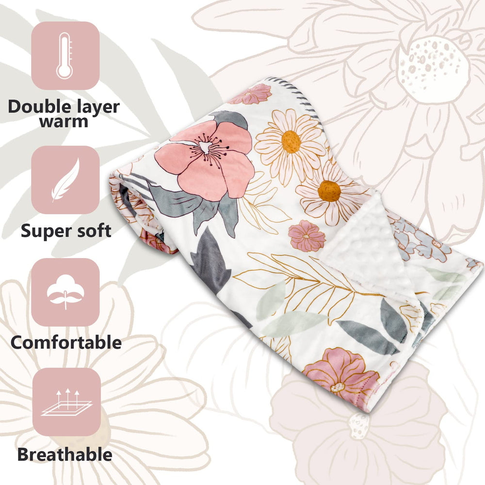 HNHUAMING blanket used as stroller cover for on-the-go warmth.