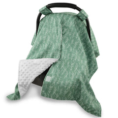HNHUAMING baby car seat canopy with soft mink backing for cozy comfort