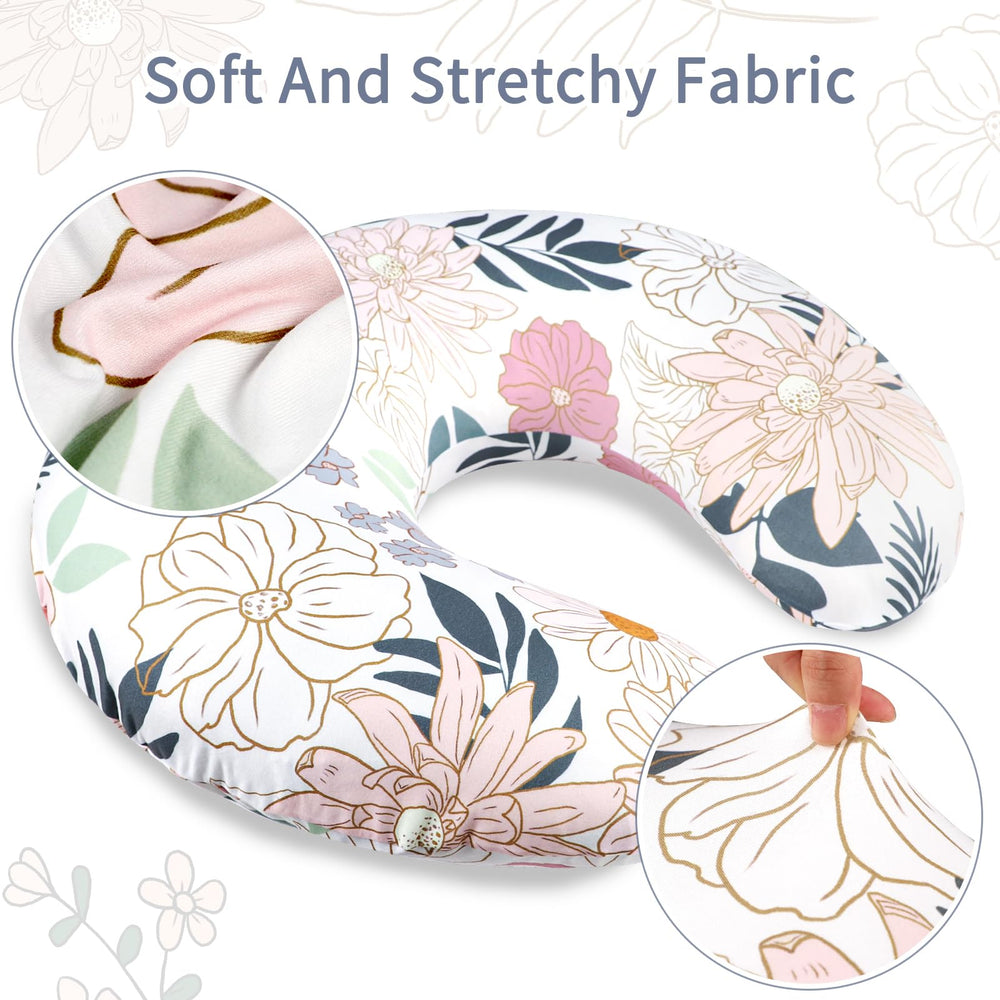 HNHUAMING breastfeeding pillow cover fits most standard pillows for easy refresh.